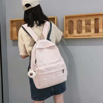 

Hot Sale FemaleLarge-capacity School Bag Student Mori Canvas Backpack Small Fresh Bag Women Backpack School Travel Shoulder Bags