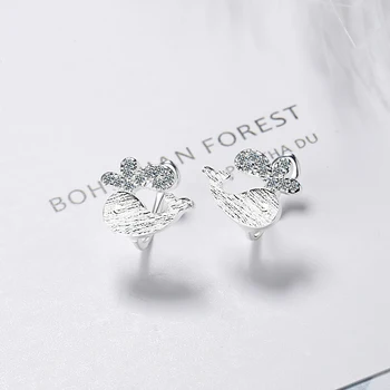 

Lovely Cartoon 925 Sterling Silver Whale Ear Clip Earrings No piercing-Clip On Jewelry For Girls Gifts Dropshipping S-E994