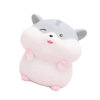 

1pc Cute Hamster Saving Pot Cartoon Coin Bank Resin Money Pot Small Change Container for Home Shop
