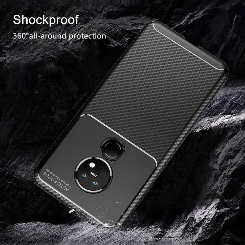 Чехол для телефона Nokia 7 2 чехол из углеродного волокна Мягкий силиконовый бампер