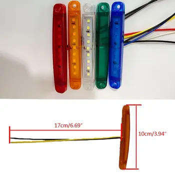 

Hot 20 pcs 9-LED 24V LED Lights Side Marker Light Waterproof LED Light