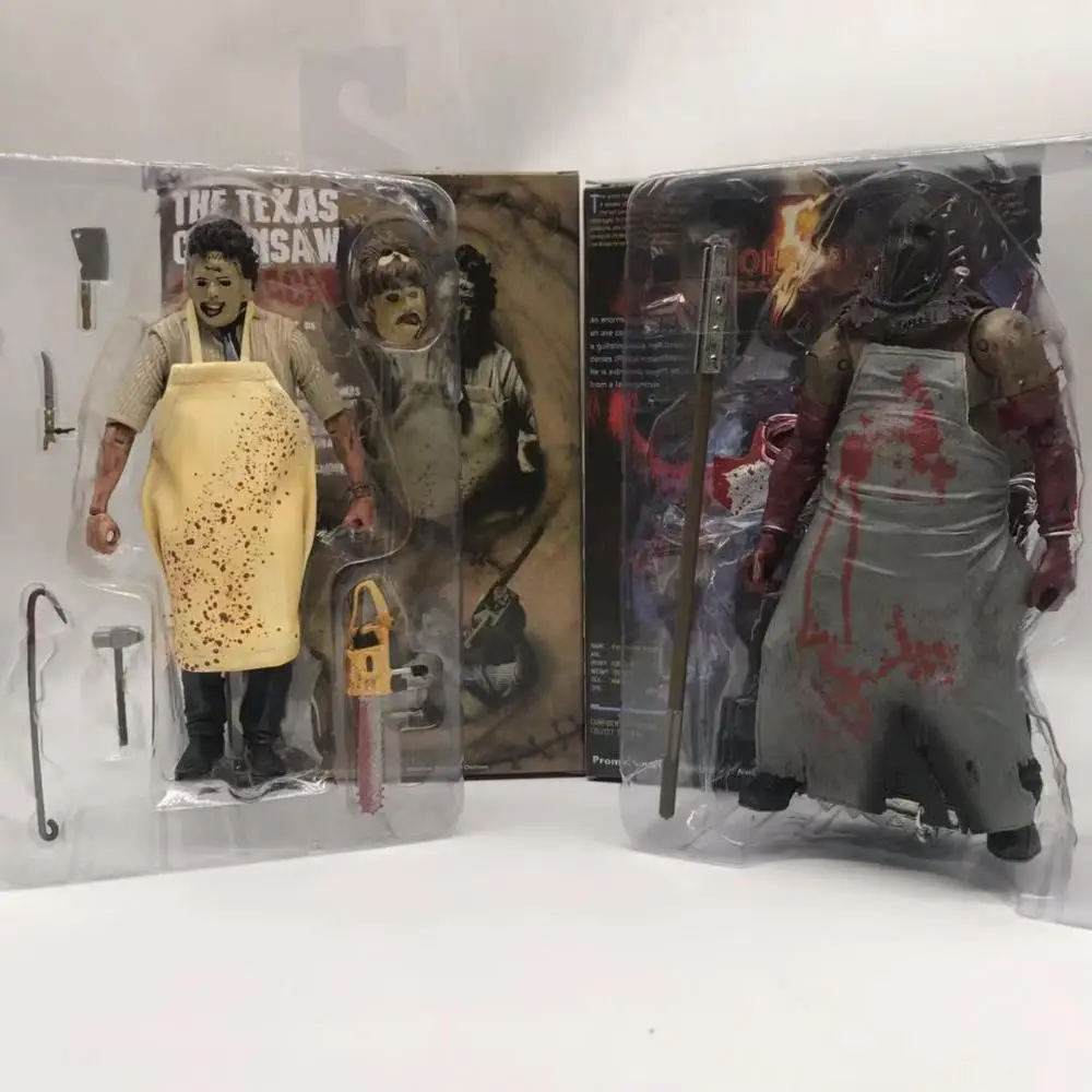 

18 cm NECA Biohazard Executioner Majini and Chainsaw Freddy Action Figure Toy Horror Halloween Gift