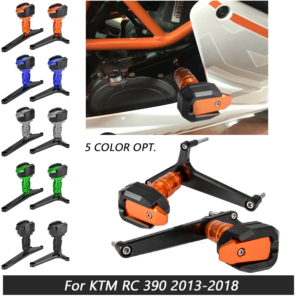 Для KTM Duke 390 RC 2013- мотоциклетная Рама Ползунки анти-Краш колодки Защита двигателя Щит модифицированный Бампер протектор RC 390 RC390