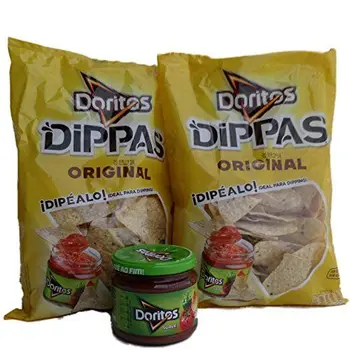 

Doritos Dippas with salsa para dippear - corn chips for dipping with sauce