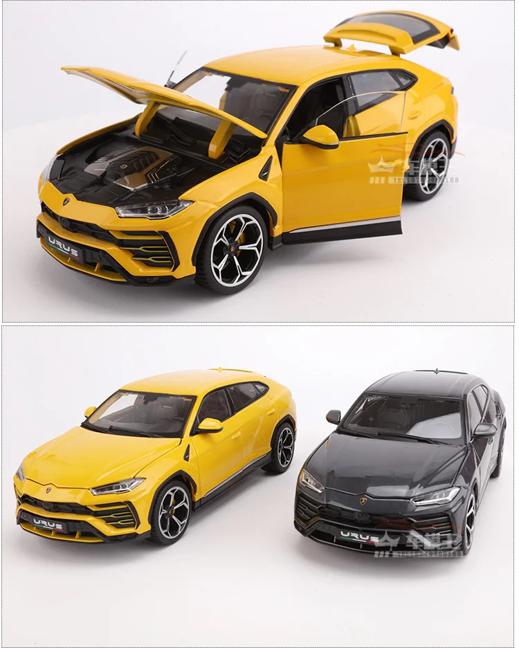 1:20 Высокая литая модель машины модель Lamborghini bison urus моделирование внедорожный внедорожник игрушка для детей подарок