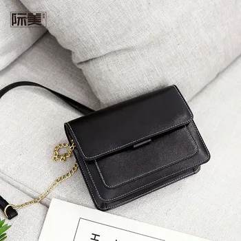 

Women's Bag 2020 new fashion small square bag chain sloping bag lady hundred with super-fire one-shoulder bag color tote bags fo