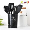 10/11PCS Silicone Kitchenware Non-stick Cookware Cooking Tool Spoon Spatula Ladle Egg Beaters Shovel Soup Kitchen Utensils Set ► Photo 1/6