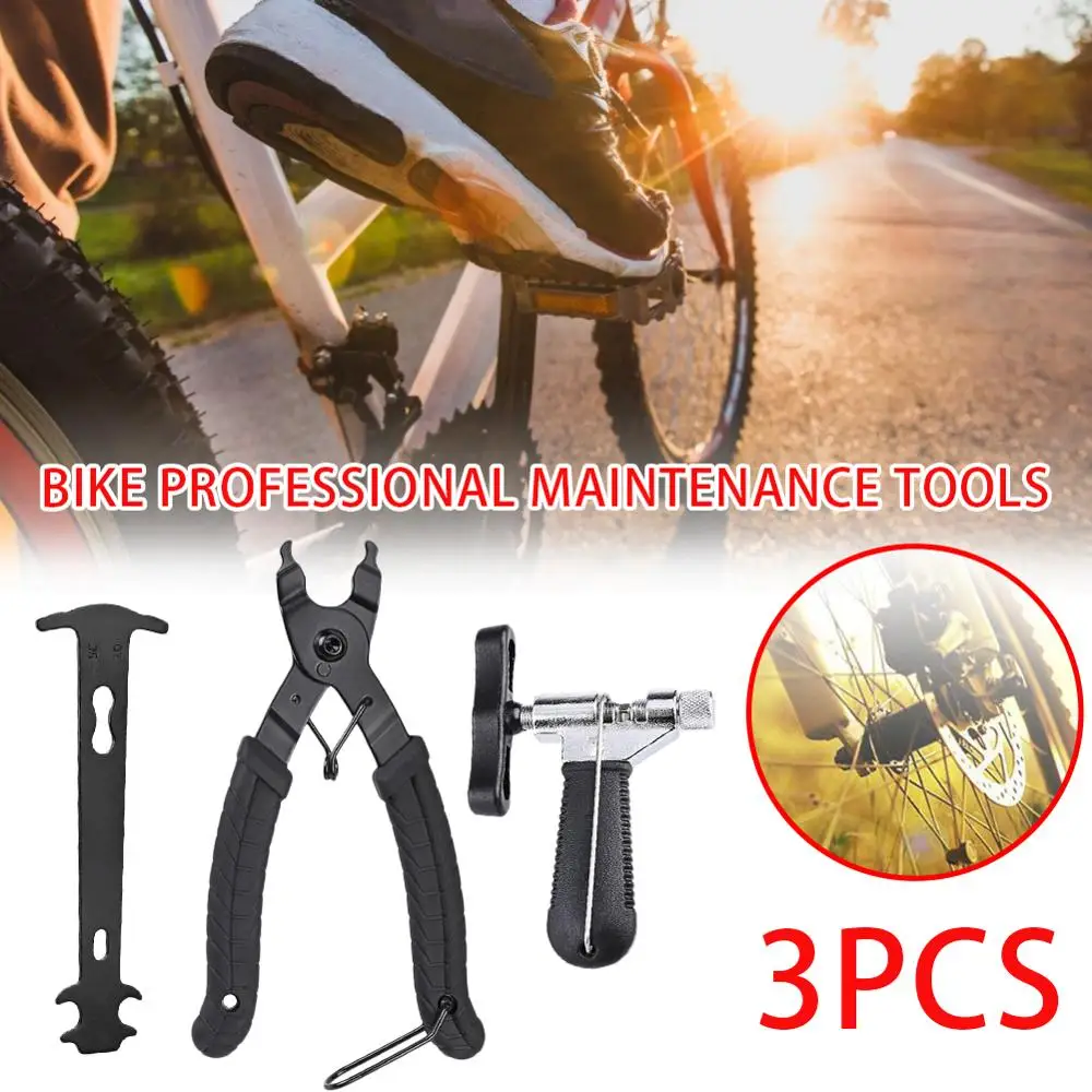 

3pcs/Set Bicycle Chain Tool Mountain Bike Chain Cutter Chain Removal Tool Magic Buckle Pliers Tool Bicycle Accessories Riding