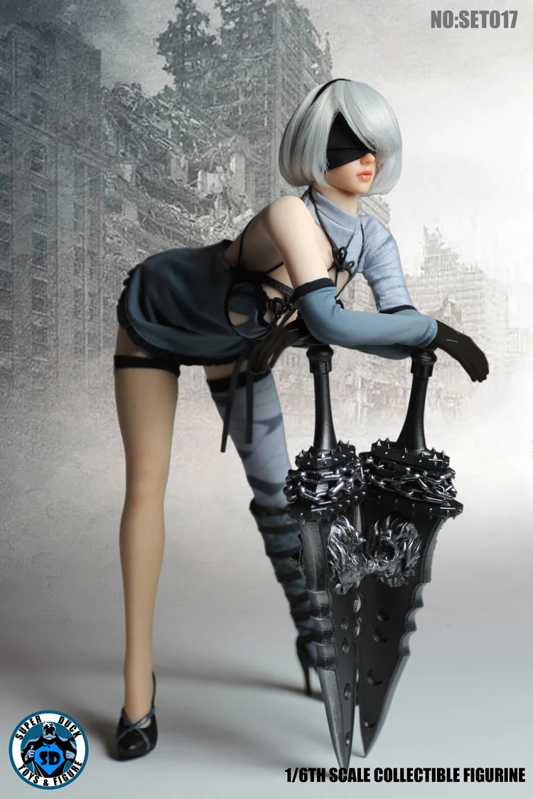 Leg Sleeve for SET017 NieR:Automata 2B Clothing suit 1/6 Scale Action Figure 