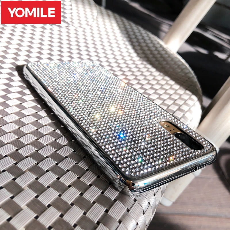 

Luxury Rhinestone Bling Glitter Case For Huawei P20 Pro Lite Honor 8X Y9 2018 Nova 3 3i 4 P Smart Plus Soft Diamond Cover Fundas