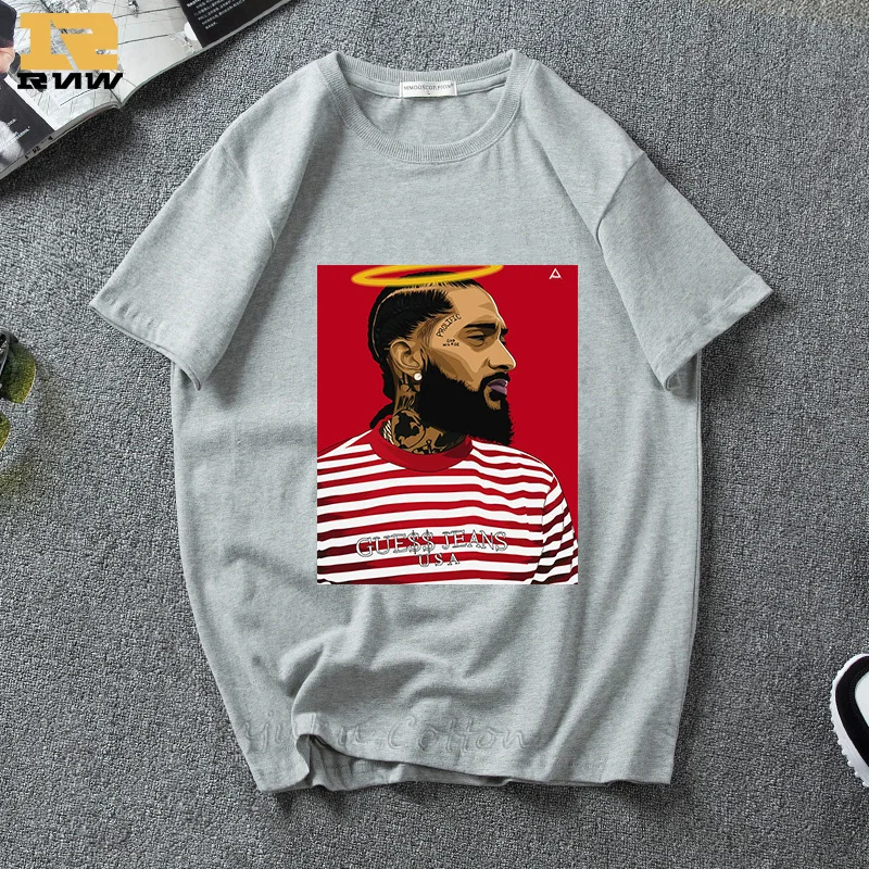 Хип Хоп мода Nipsey Hussle 3D летние Harajuku мужские/женские футболки с короткими рукавами унисекс уличная одежда модная одежда