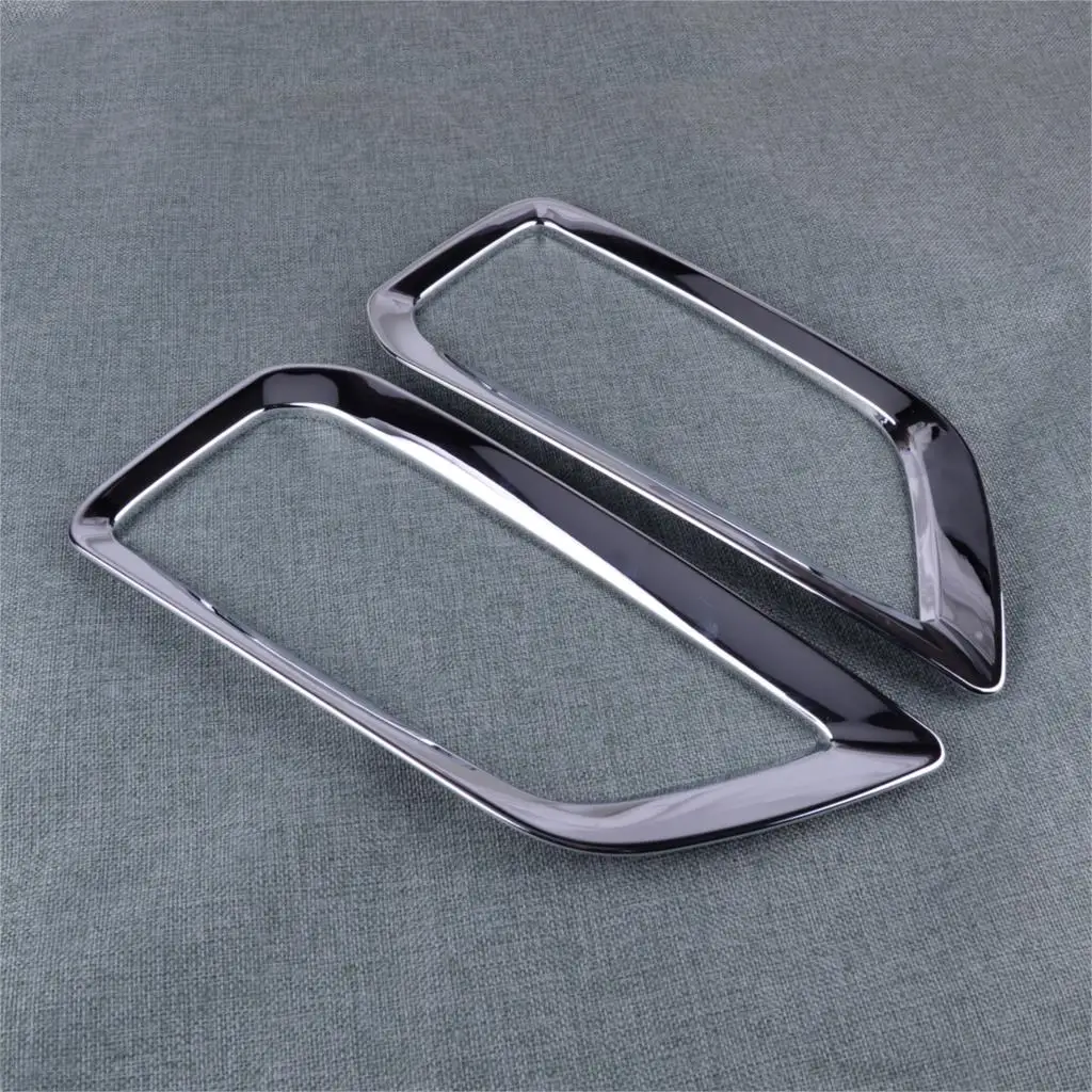 

DWCX Front Fog Light Lamp Cover Trim Molding Frame Decoration Garnish Bezel Fit for Hyundai Kona Encino Kauai 2017 2018 2019