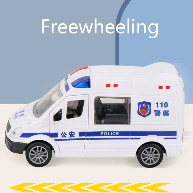 No Power Supply Fire Truck Car Interactive Ambulance Car Wind-up Plastic Friction Toy Inertia Toy Set Doors Can Open