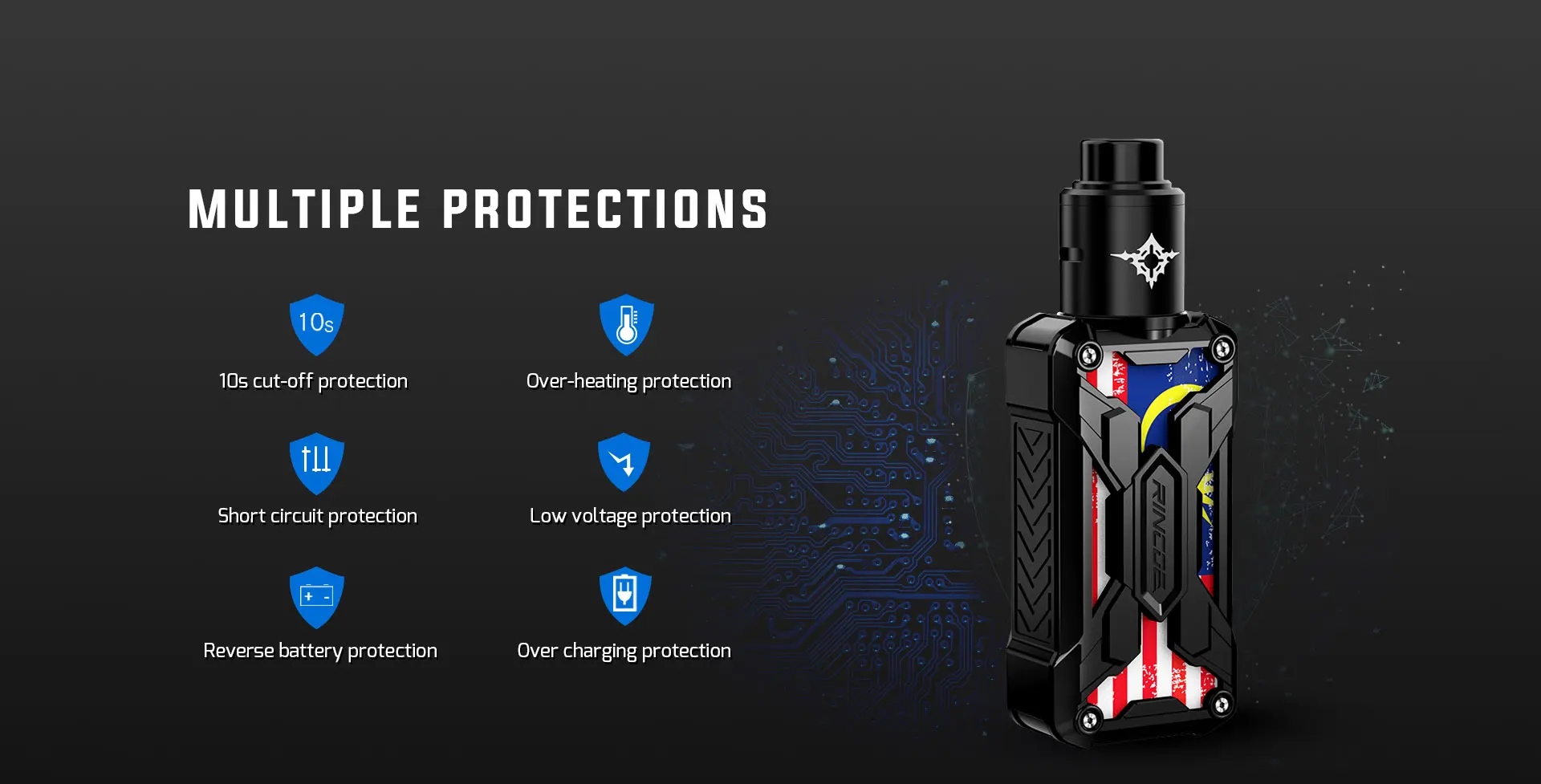 Оригинальный комплект для электронных сигарет Rincoe Mechman Nano 90 Вт набор с одной