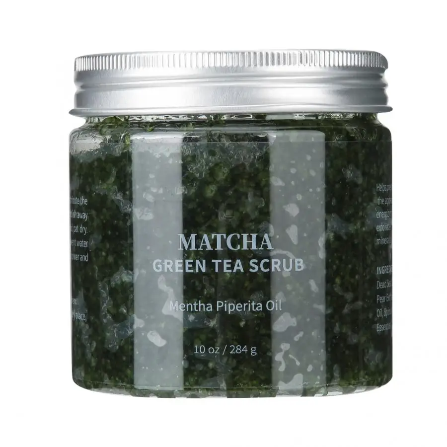 

284g Green Tea Facial Scrub Moisturizing Dead Skin Removal Body Exfoliating Scrub Cream Face Care