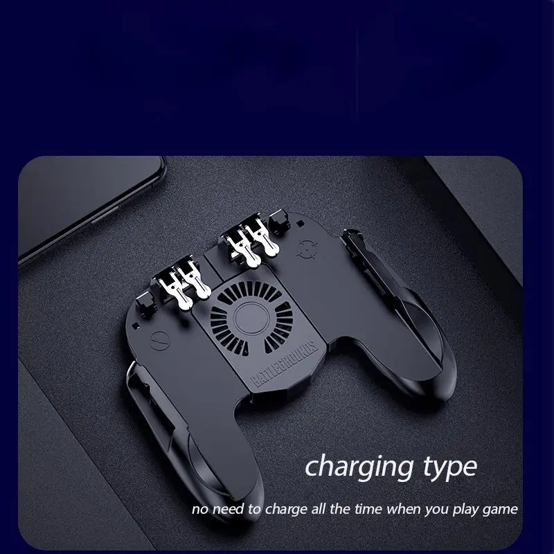 charging type Новое поступление H9 шестипальцевый геймпад управление Лер Супер игры управление для PUBG мобильный телефон игровой геймпад для смартфона джойстики - Цвет: charging type