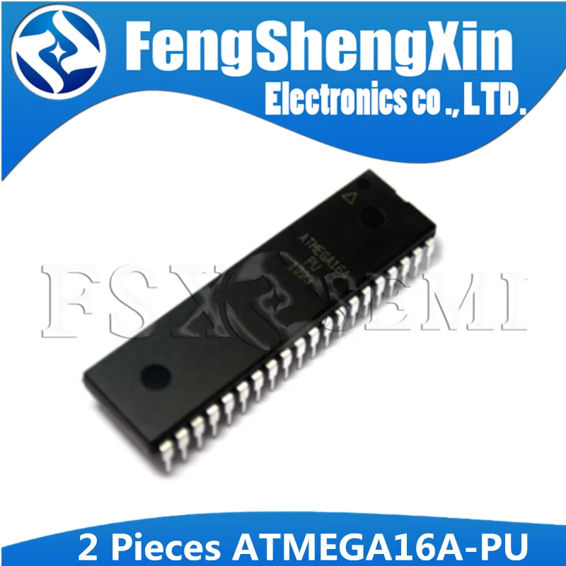 2 шт./лот ATMEGA16A-PU DIP40 DIP ATMEGA16A ATMEGA16 16A-PU 8-битный микроконтроллер с 16K байтами в системе
