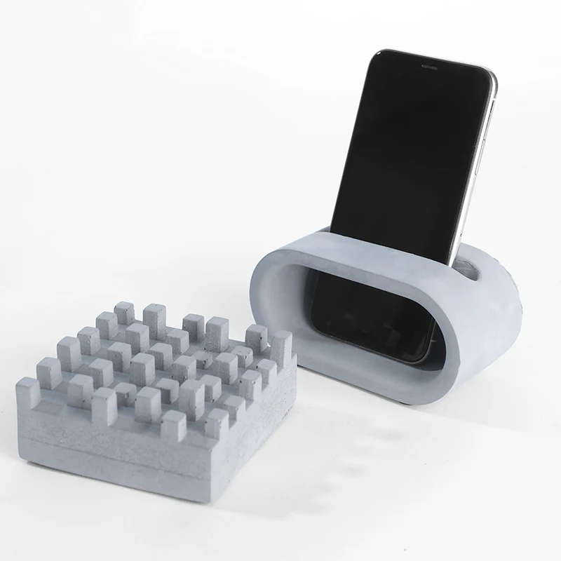 Силиконовые бетонные формы для мобильного телефона держатель ручной работы цемент плесень