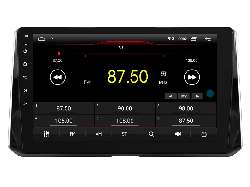 Автомобильный Android 9,0 плеер для Toyota Auris магнитофон 4G Lte sim карта радио с Bluetooth и GPS головное устройство 2.5D ips экран