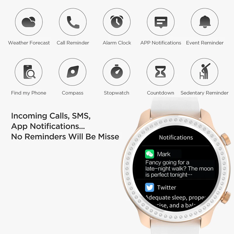 Amazfit gps+ GLONASS 42 мм gps Смарт-часы для женщин 50ATM Водонепроницаемый Фитнес-трекер Smartwatch Strava управление музыкой для Android IOS