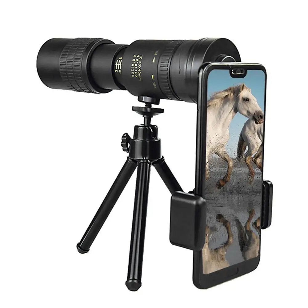 Монокулярный телескоп из АБС-пластика 4k 10-300x40 мм монокулярный бинокль с зумом