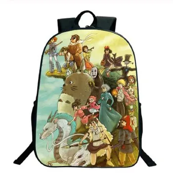 

Beautiful Studio Ghibli Characters Backpack Children Boys Girls Rucksack Totoro Beautiful Cool Pattern Mochila for Students Men