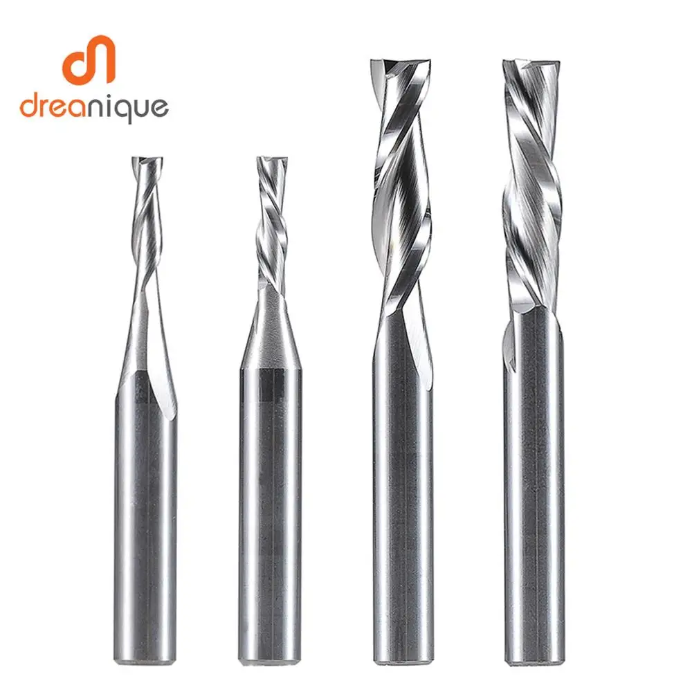 Carbide endmill two Flute Spiral CNC Router Milling Wood Cutter Bits 8mm×42mm