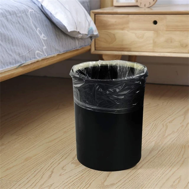 Black Opaque Trash Can Liner Plastic Garbage Bags for Kitchen