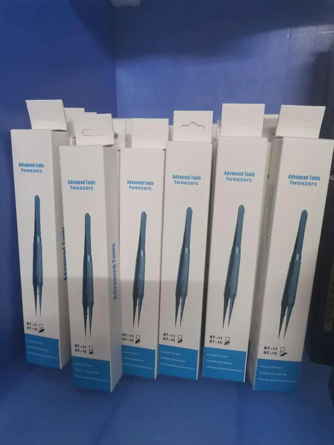 Titanium Tweezer Steel Professional Repair Tool 0.15mm Edge Precise Fingerprint Fly Line Picker Tweezers Straight Bend