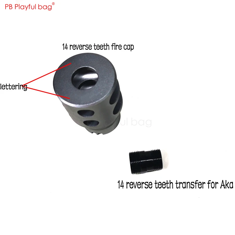 Тактический CS DIY водный пулевой Пистолет Аксессуары CPAK DTK-2 пожарная Кепка Renxiang AK14 14 обратные зубы огненная Кепка Aka74ms детали для игрушек MA14