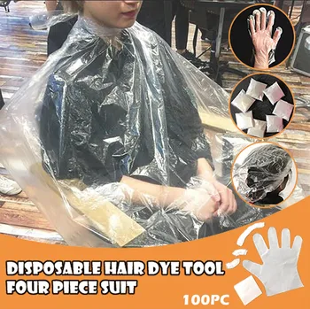 

Four sets of disposable hair coloring tools 100pack Disposable hair coloring tools Four-piece hair care set Unisex Y506
