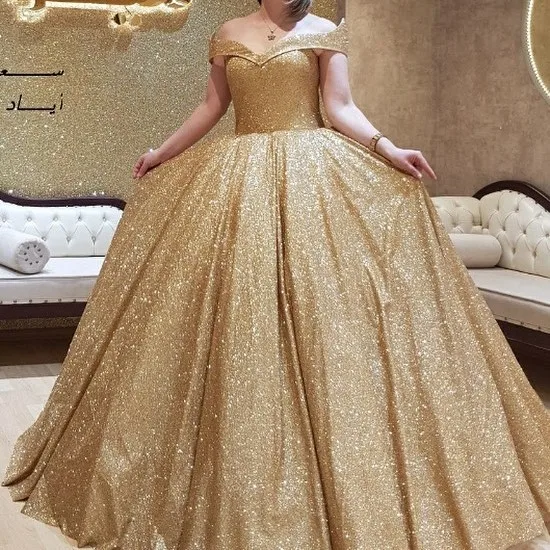 Сексуальное бальное платье с золотыми блестками, большие размеры, Арабская, Дубай вечерние платья, платья для торжества, платья 2019, длинные