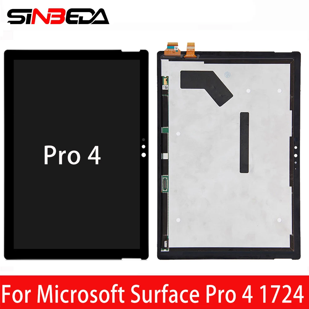 100% оригинал 12 3 LCD для Microsoft Surface Pro 4 1724 сенсорный экран дигитайзер панель Стекло