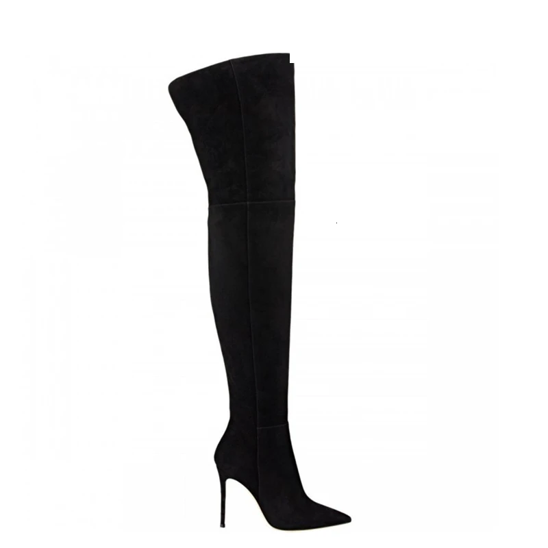 

Plus Size Fashion Sexy Thigh High Over The Knee Boots Pointed Toe Woman High High Boots Women's Over The Knee Boots