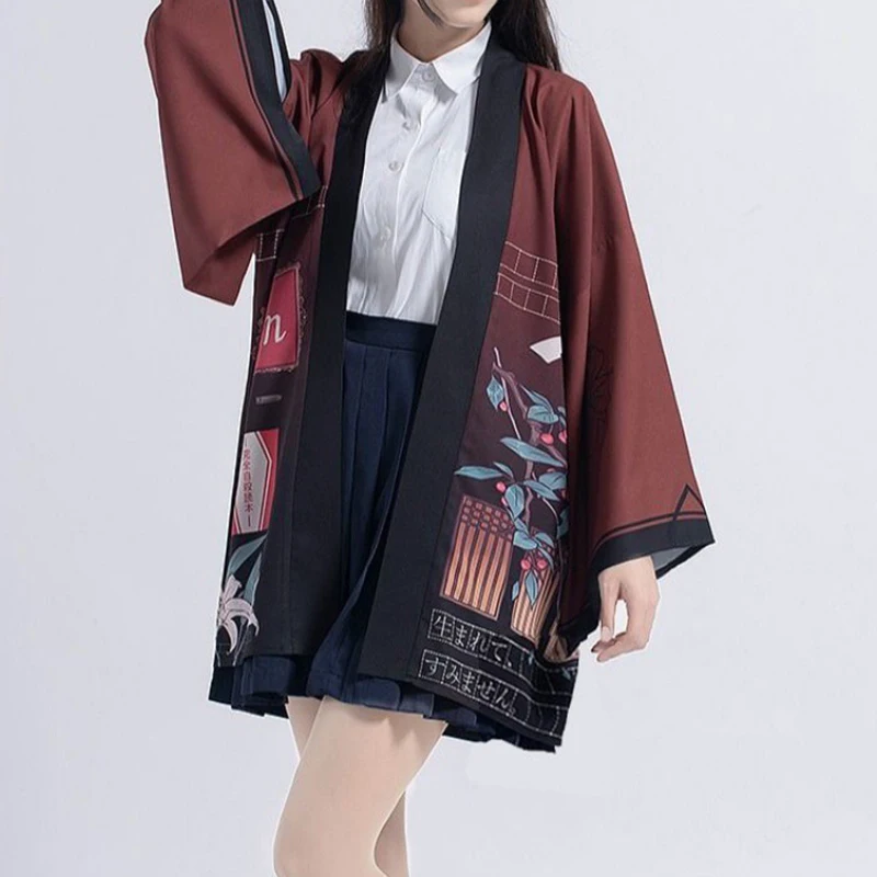 

Bungou Stray Dogs Anime Neutral Japanese Style Cosplay Cardigan Loose Print Clothing Kimono Tops