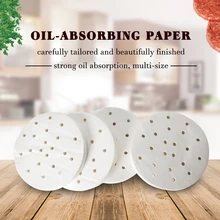 ITOP 150mm Oil Absorbing Paper 400pcs/Set Suitable For 150mm Hamburger Press Machine Food Grade Material Burger Patty Paper