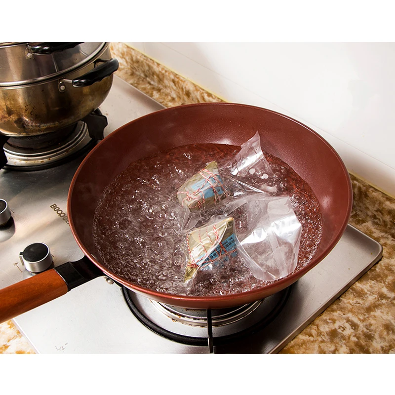 High Temperature Cooking Vacuum Transparent Packaging Bag Heat Seal Plastic Microwave Oven Save Food Meat Snack Cooked Freezer