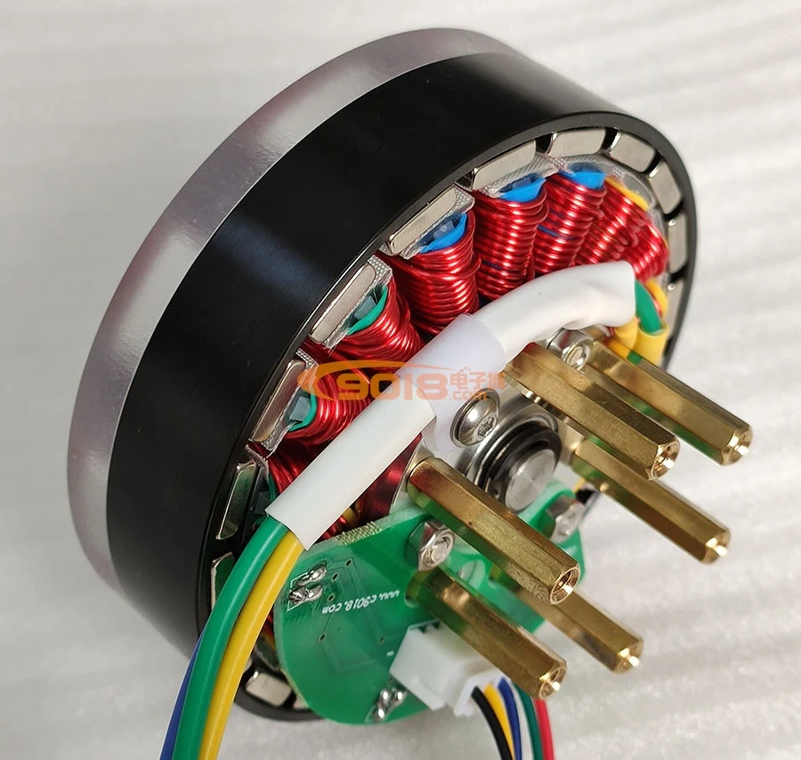 18N20P DC24V 100W Disc Type Permanent Magnet Three-Phase Brushless DC Motor / Sense Hall