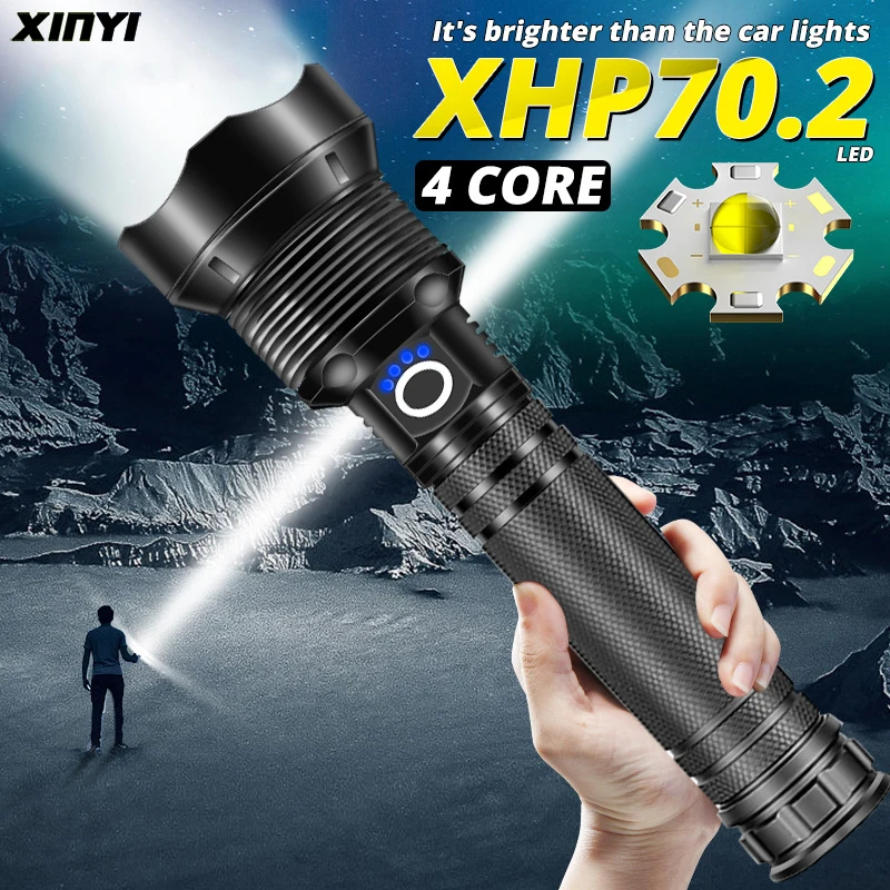 Самый мощный лампа 80000 люмен xhp70.2 светодиодный фонарик usb зум фонарь xhp70 xhp50 18650 или