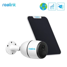 Reolink ir 3g/4g rede móvel ip câmera recarregável bateria alimentado câmera de vigilância de segurança 100% fio-livre