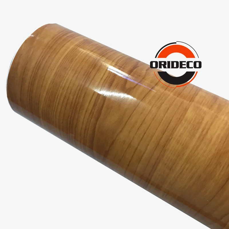 glossy wooden grain vinyl sticker for car decoration home furniture decoration 3