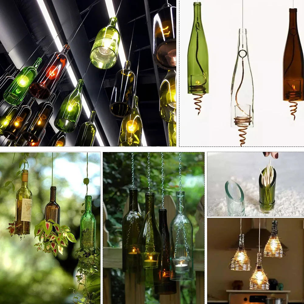 

Hot Professional Stainless Steel Wine Beer Bottles Cutting Tool Five Wheels Cutting Machine Glass Bottle Cutter DIY Tool