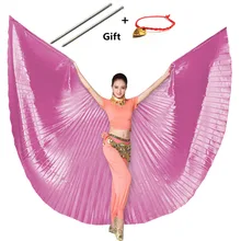 Танец живота Isis Крылья принадлежности для танца живота Болливуд Восточный Египет египетские крылья костюм с палочками для взрослых женщин и детей