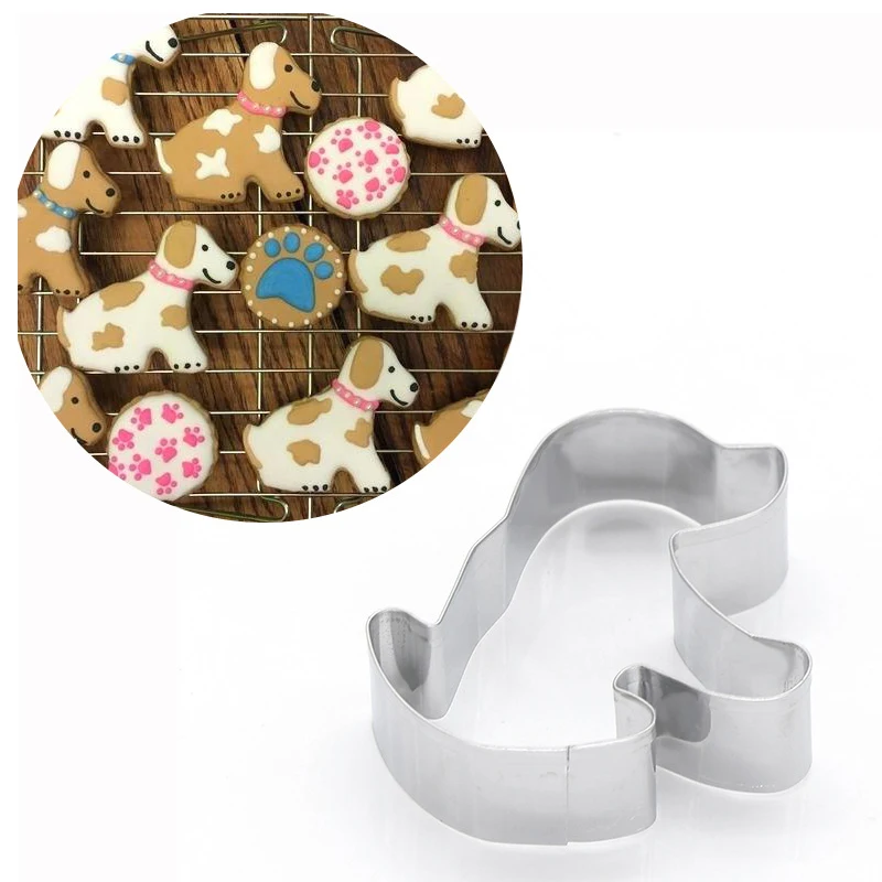 1 шт. в форме собаки формочки для печенья украшения торта для желе для выпечки выпечка печенья DIY плесень высокое качество