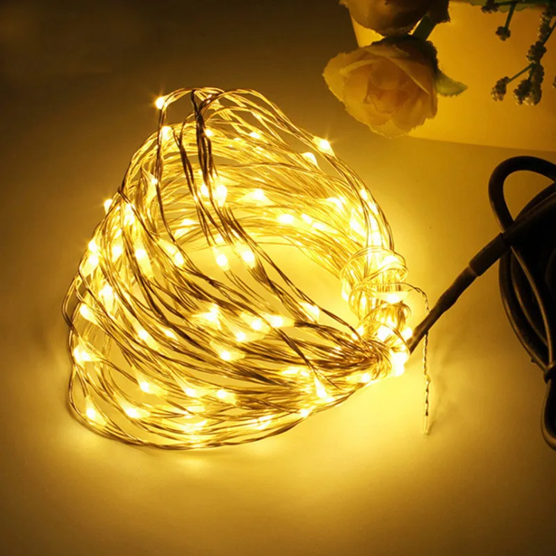 

1/2/3m LED fairy lights garlandcurtain Remote control string lightsNew Year Christmasdecorations for home bedroom window wall