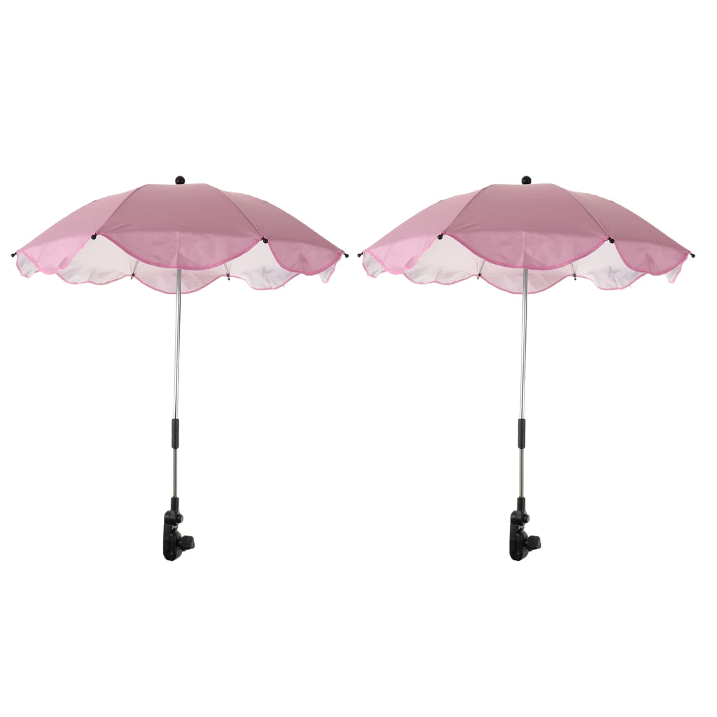 

2pcs Summer Outdoor Beach Sunshade Umbrella Sun Protection Parasol