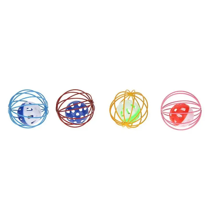 6,5 см Pet Cat Rolling Cage Ball Котенок Перо интерактивная игрушка для игр