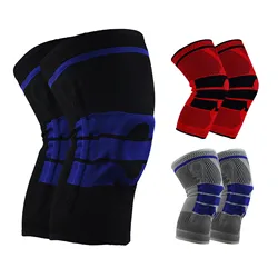 Genouillères de sport en Silicone, 1 paire, protège genou, genouillère de printemps, pour basket ball, course, danse, tactique 