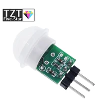 TZT Mini IR Piroelettrico A Infrarossi PIR Sensore di Movimento Umano Modulo del Rivelatore Automatico AM312 Sensore DC da 2.7 a 12V