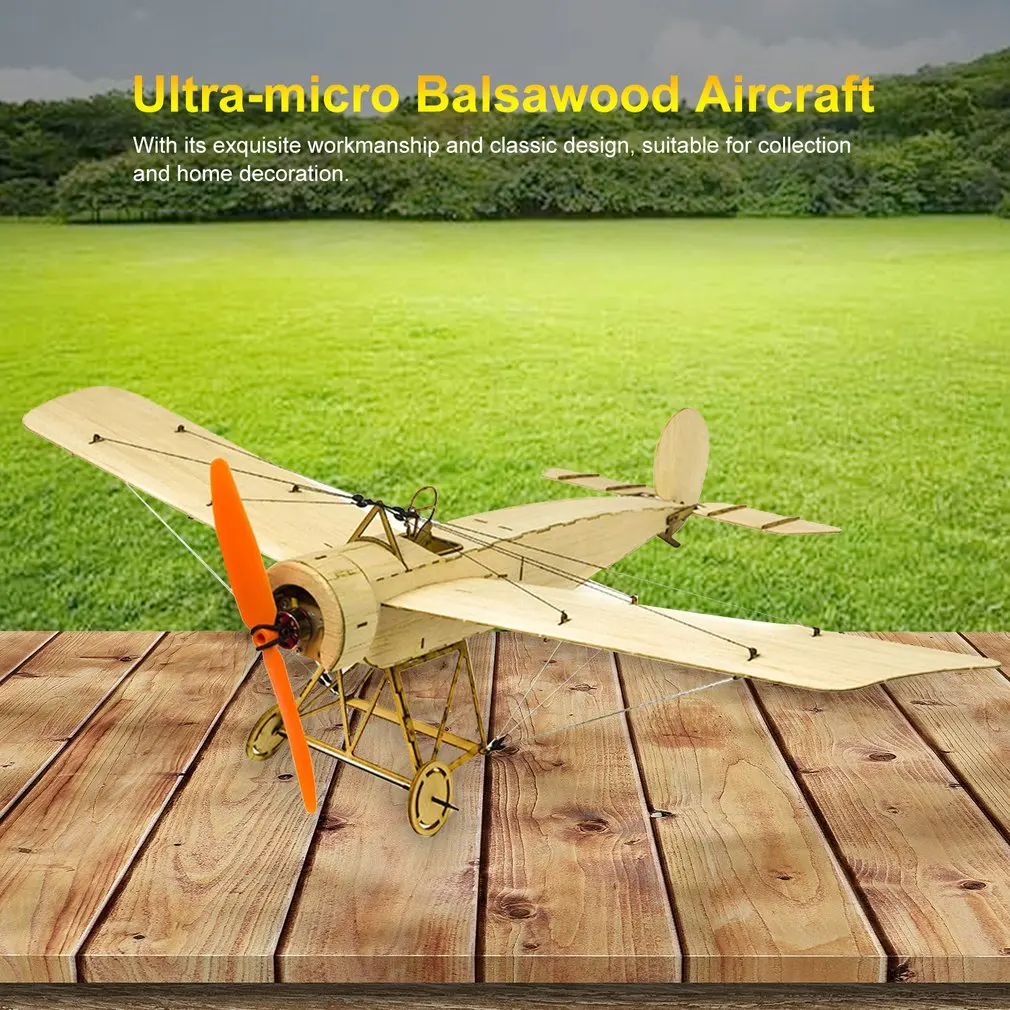 K8 Micro Balsawood самолет комплект Fokker-E модель самолета 378 мм размах крыльев электрический пульт дистанционного управления аэроплан для внутреннего парка Fly